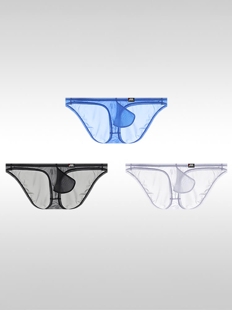 Men's Sheer Sexy U-Shaped Bulge Thin Briefs