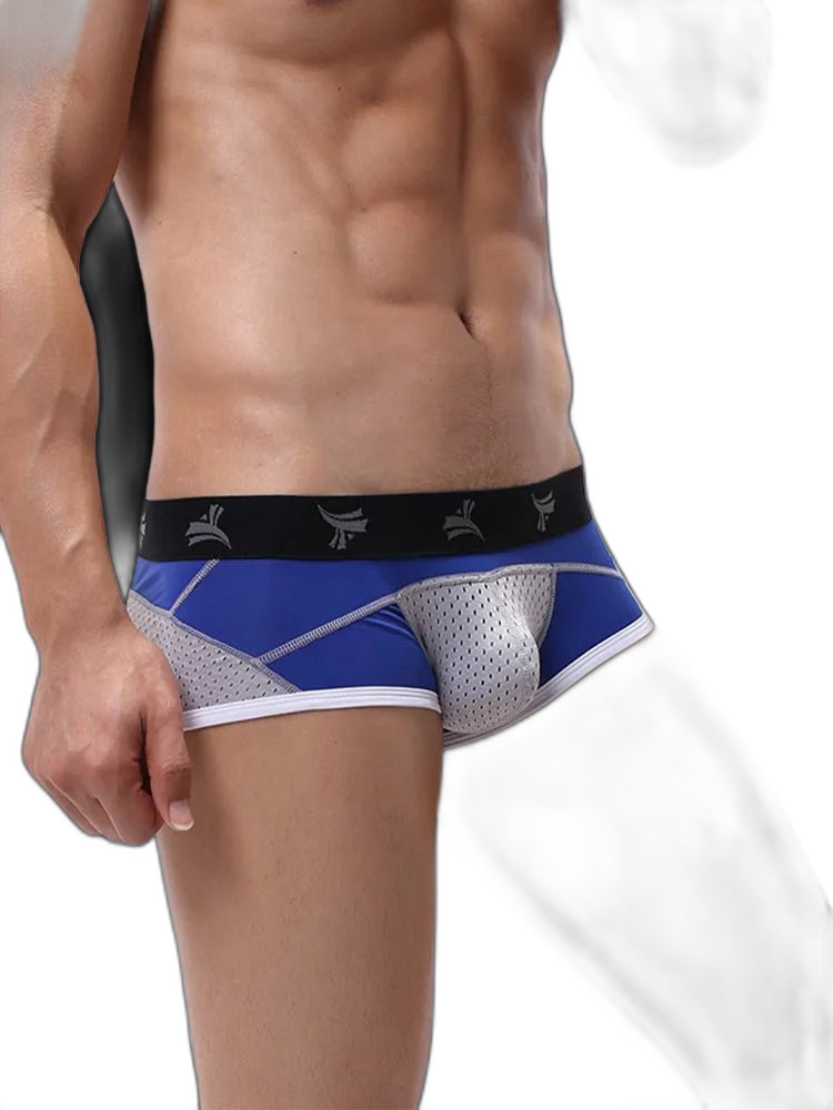 3 Pack Nylon Mesh Breathable U-Pouch Trunks