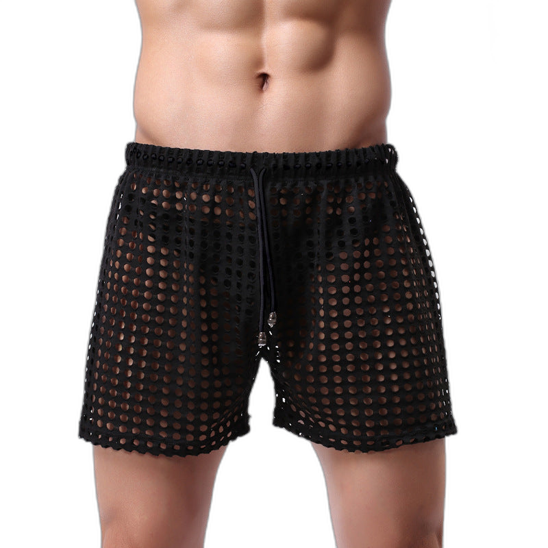Loose Fishnet Mesh Shorts