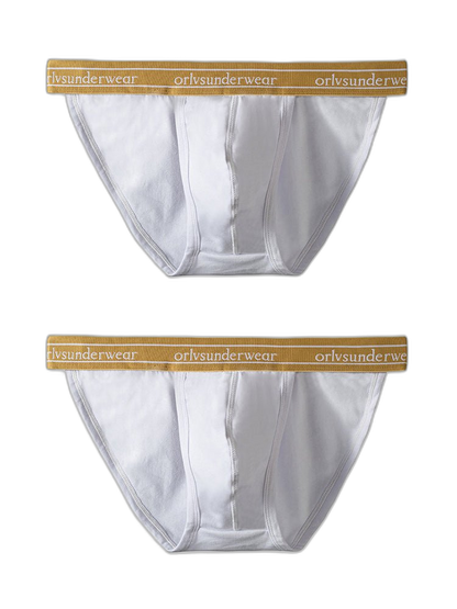 2 Pack Men's U-Pouch Gym Fitness Breathable Cotton Briefs