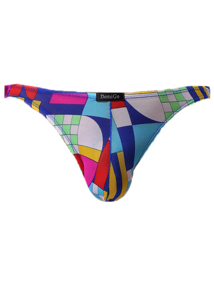 Men's Stylish Printed Mesh Breathable Briefs