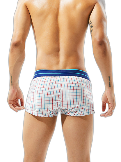 Men’s Relaxed Plaid Vent Cotton Boxers