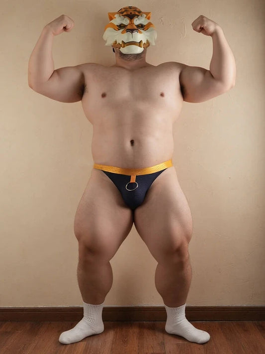 Men's Sexy Bandage Ball Lifter Low-Rise Thong