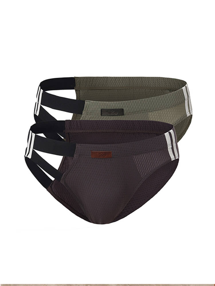 Men's Sexy Openwork Sports Antibacterial Briefs