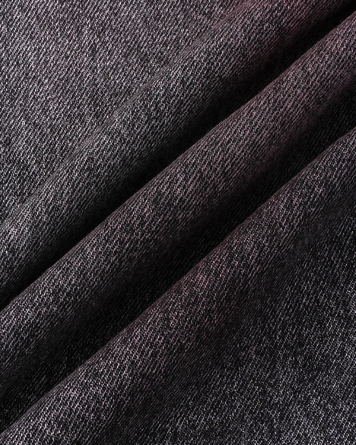 Red Fade 3D Panel Wide-Leg Denim Pants
