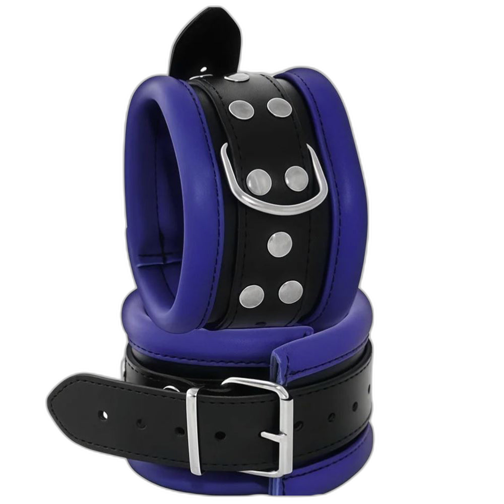 ruff GEAR Hardcore 5 Piece Leather Bondage Set Blue