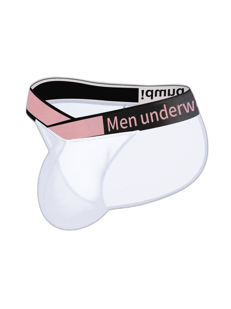 2 Pack Men’s Sexy Bikini with See-through Pouch