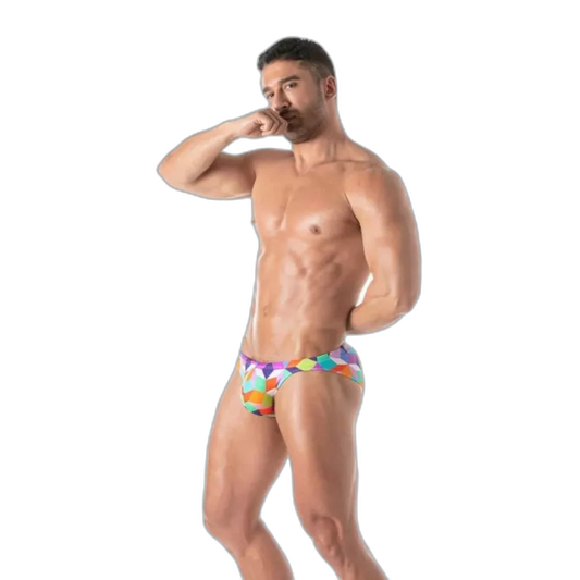 TOF Paris Print Swim Mini Brief Purple