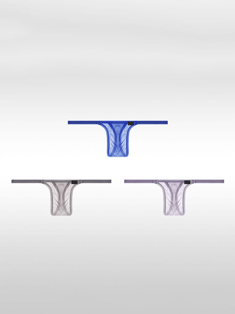 Men's Low-Rise Ultra-Thin Sheer Thong
