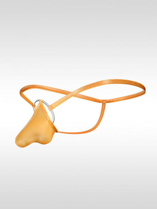 Men's Sexy Strappy O-Ring Elephant Pouch Thong