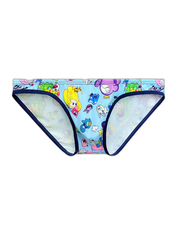 2-pack Men's Breathable Sports Cartoon Print Bikini
