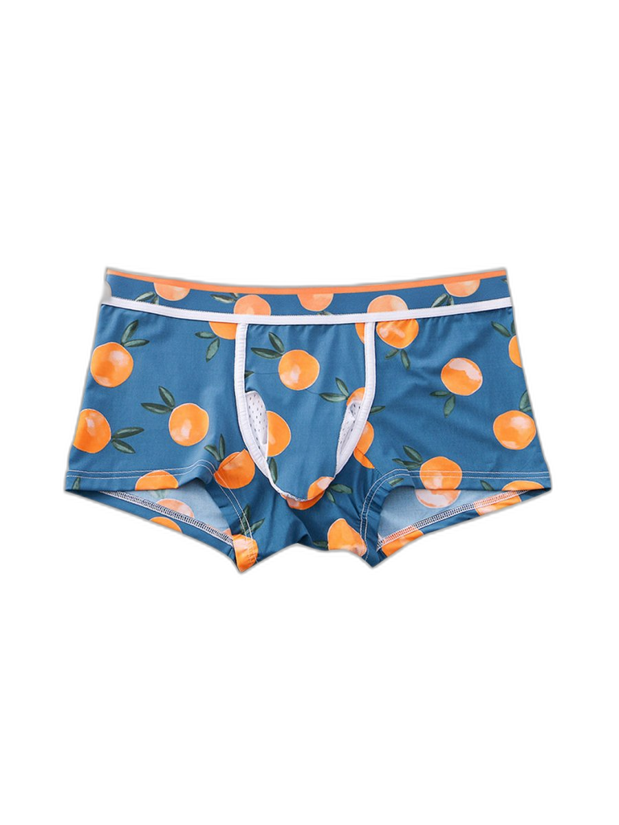 3 Pack Men's Ice Silk Trunks with Separated Pouch Design