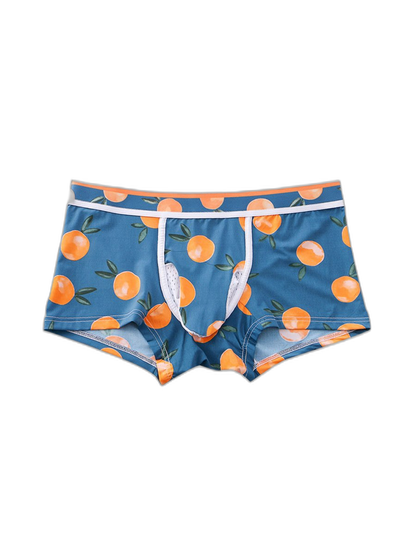 3 Pack Men's Ice Silk Trunks with Separated Pouch Design