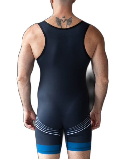 DEN Wrestling Singlet - Black