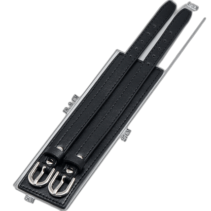 Adjustable Leather Dual-Buckle Bracelet