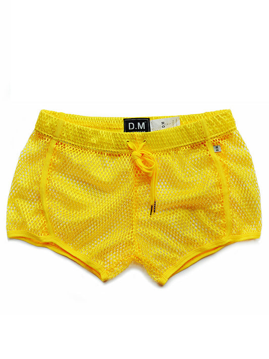 D.M Sexy Mesh Breathable Home Boxer Shorts