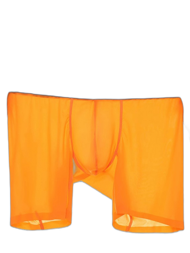 3 Pack Men's Ice Silk Athletic Long Boxer Briefs