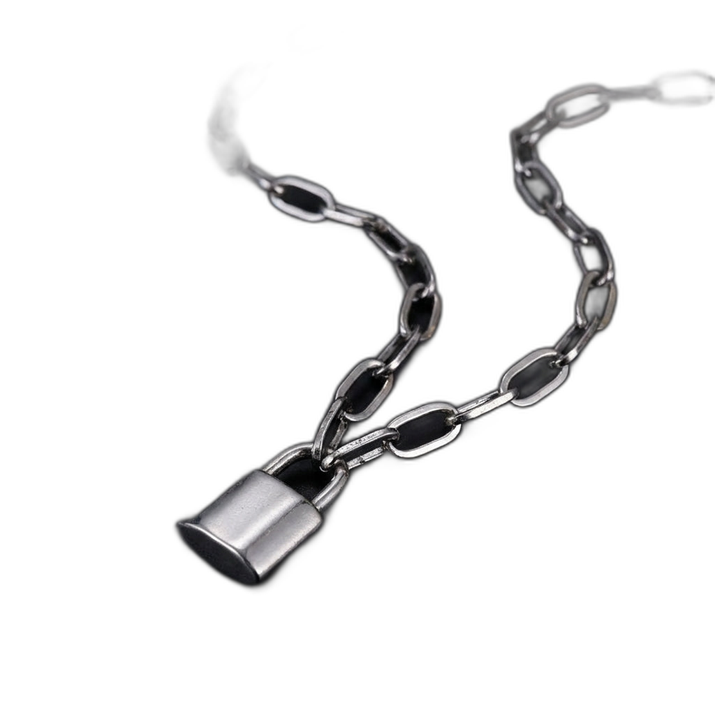 Paperclip Lock Necklace