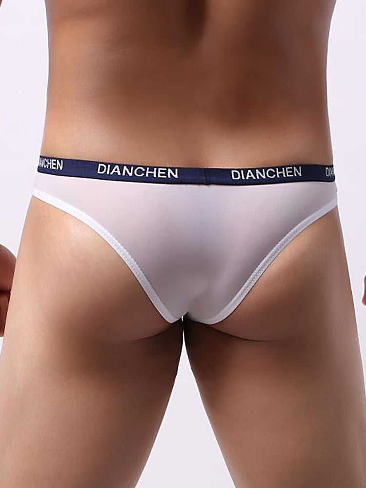 4 Pack Men's Sexy Comfortable Ice Silk Breathable Thong