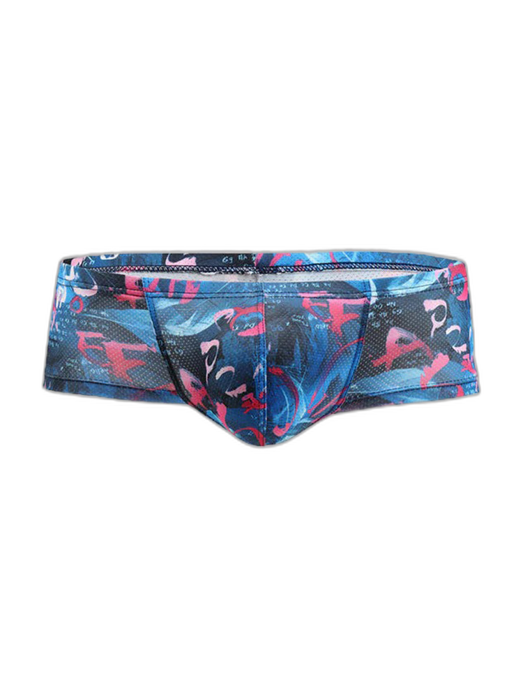 4 Pack Men's U-Pouch Low-Rise Moisture-Wicking Trunks