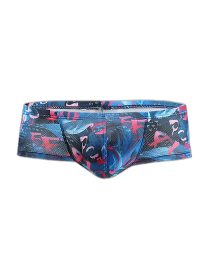 4 Pack Men's U-Pouch Low-Rise Moisture-Wicking Trunks