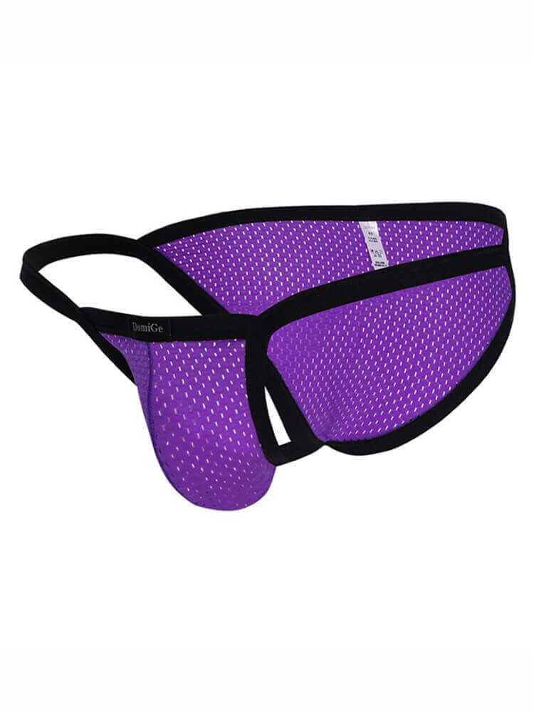 Men's Breathable Mesh Thin Strap Briefs