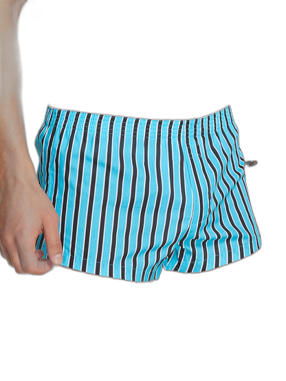Men's Color Stripes Boxers With Fly