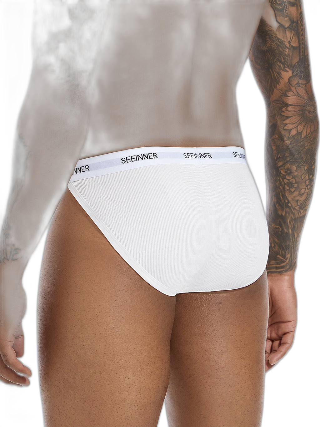 3 Pack Men's Sporty Cut Comfy Waistband Moisture-Wicking Briefs
