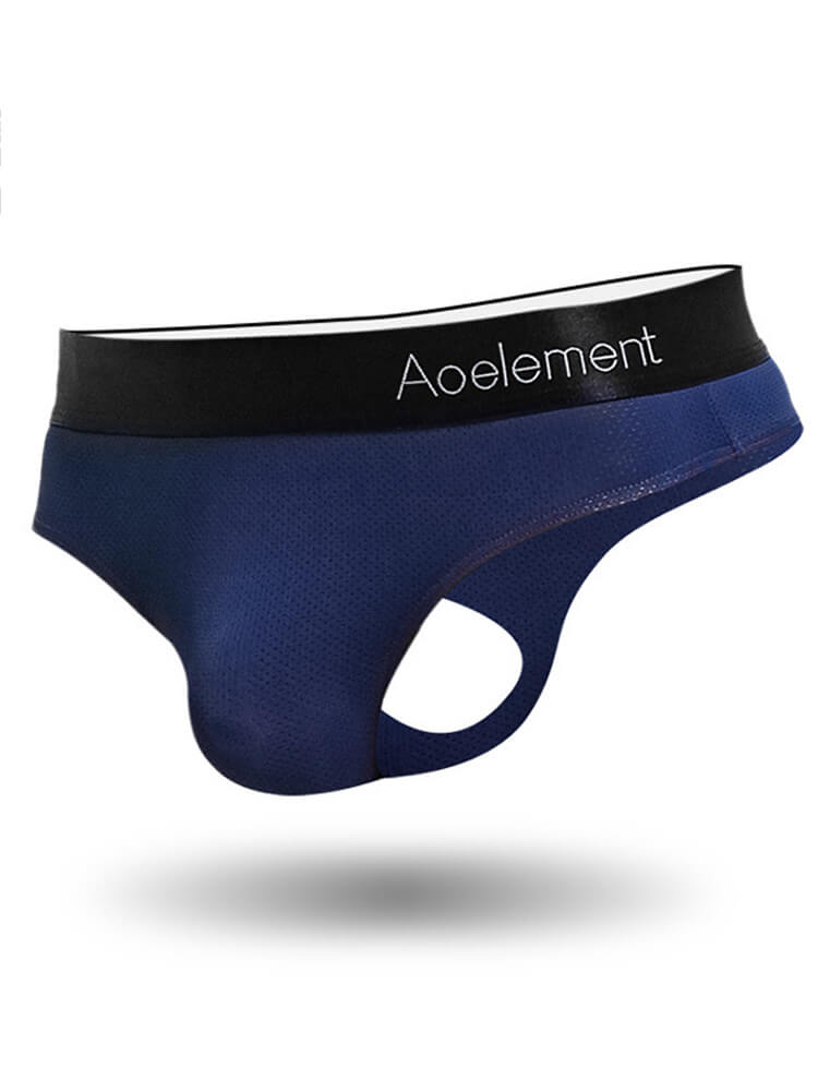 Men's Sexy Elastic Tight Breathable Sports Thong