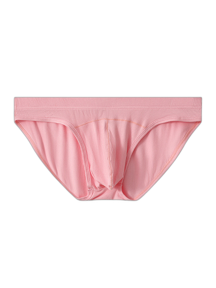 3 Pack Men's Sexy Threaded U-Shaped Briefs