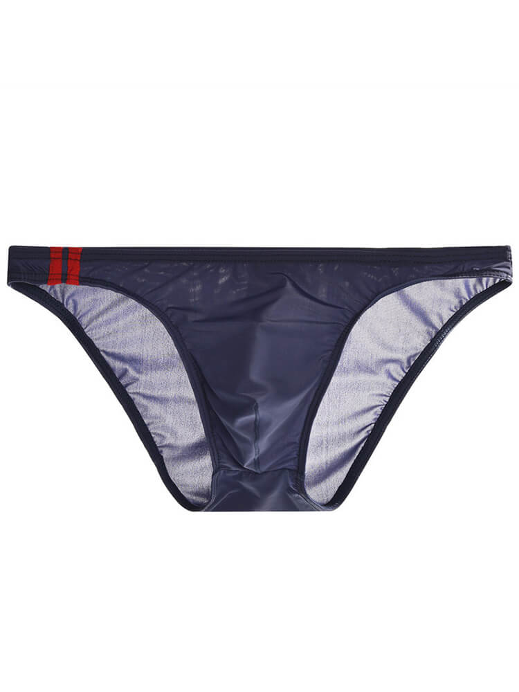 Men's Sexy Ice Silk Thin U-Convex Pouch Briefs