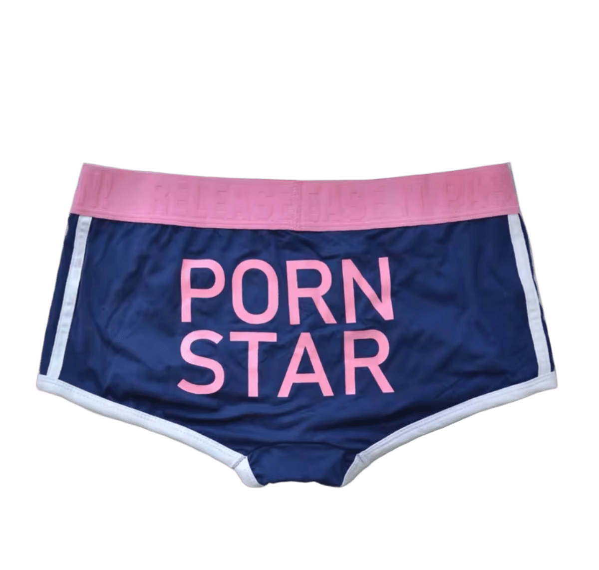 Dog & Master Porn Start Boxer Briefs Pink/Dark Blue