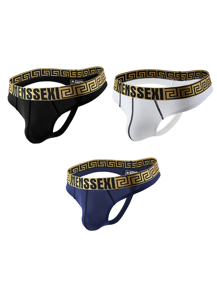 3 Pack Men's Sexy Soft Breathable Seamless Thong
