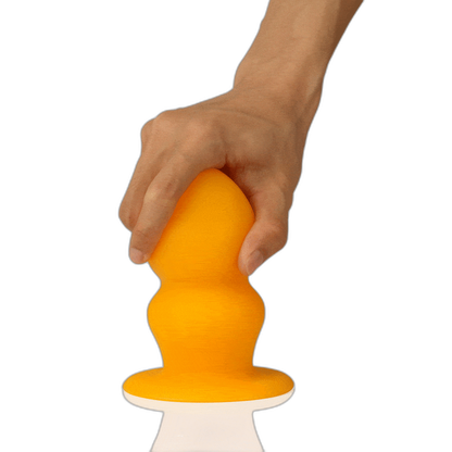 Fat Tuo - Beginner Butt Plug - Small Anal Plug - Ribbed Butt Plug
