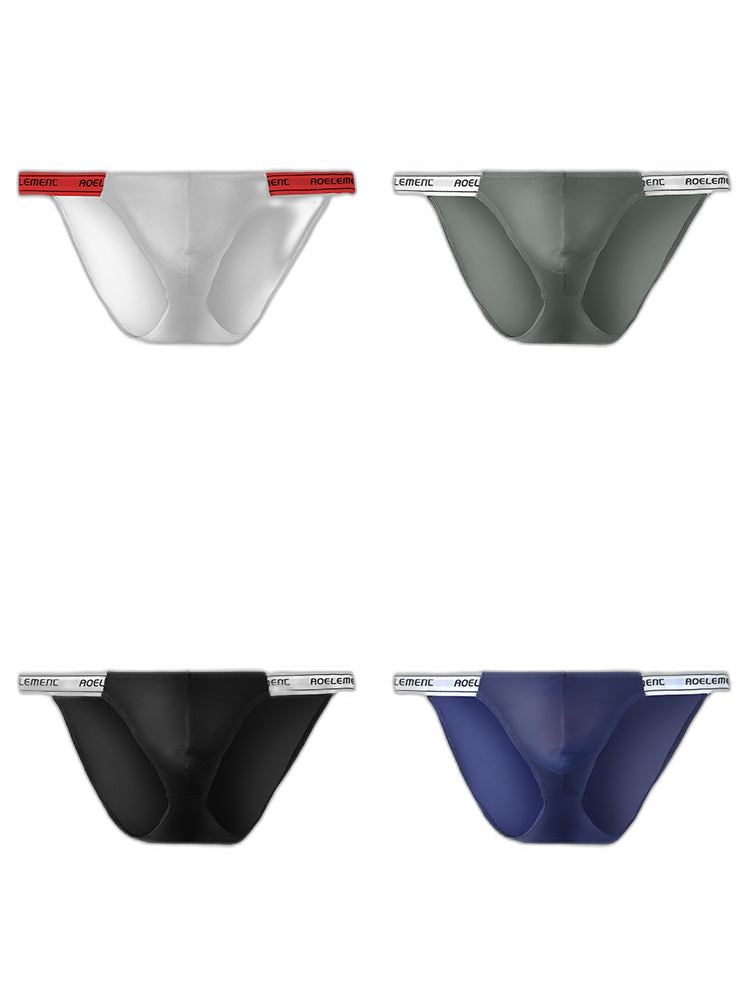 4 Pack Men’s Large Pouch Tight Stretchy Bikini