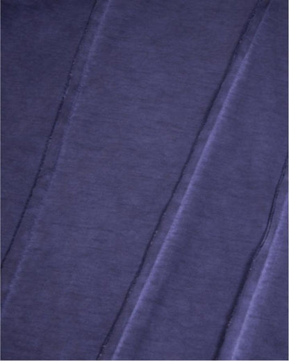 Vertical Raw Seam Washed Crew Neck T-shirt
