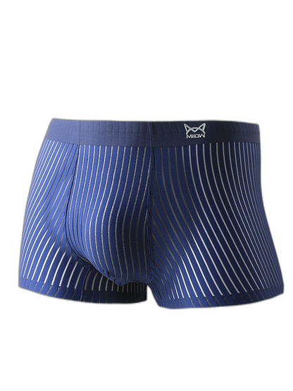 2 Pack Silk Striped Men's Super Thin Underwear