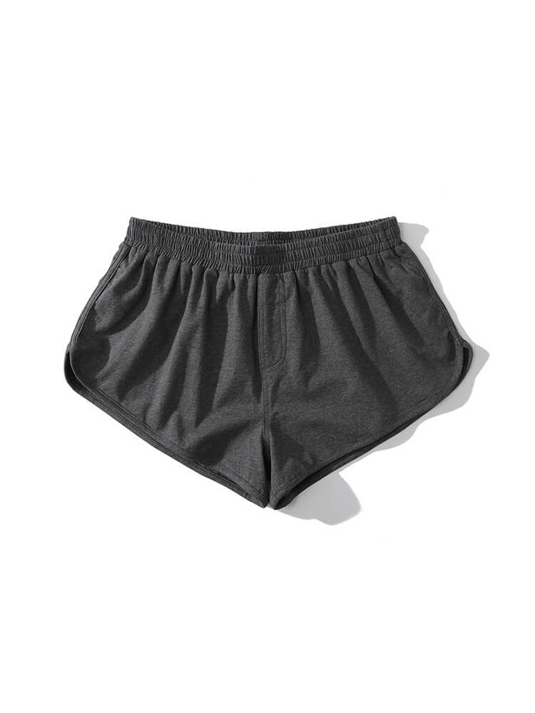 Men's Casual Solid Color Cotton Home Shorts