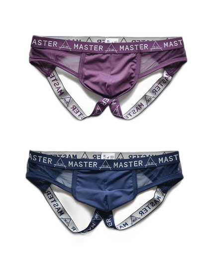 2 Pack Men's Low-Rise Sexy Double Strap Jockstrap