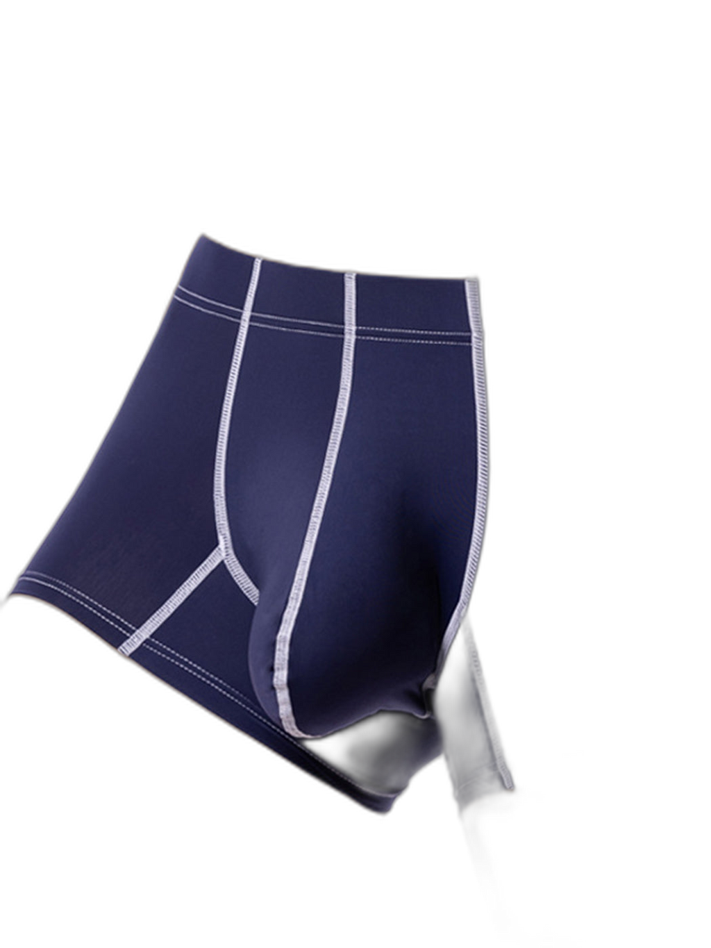 3 Pack Men's Large Pouch Contrast Binding Trunks