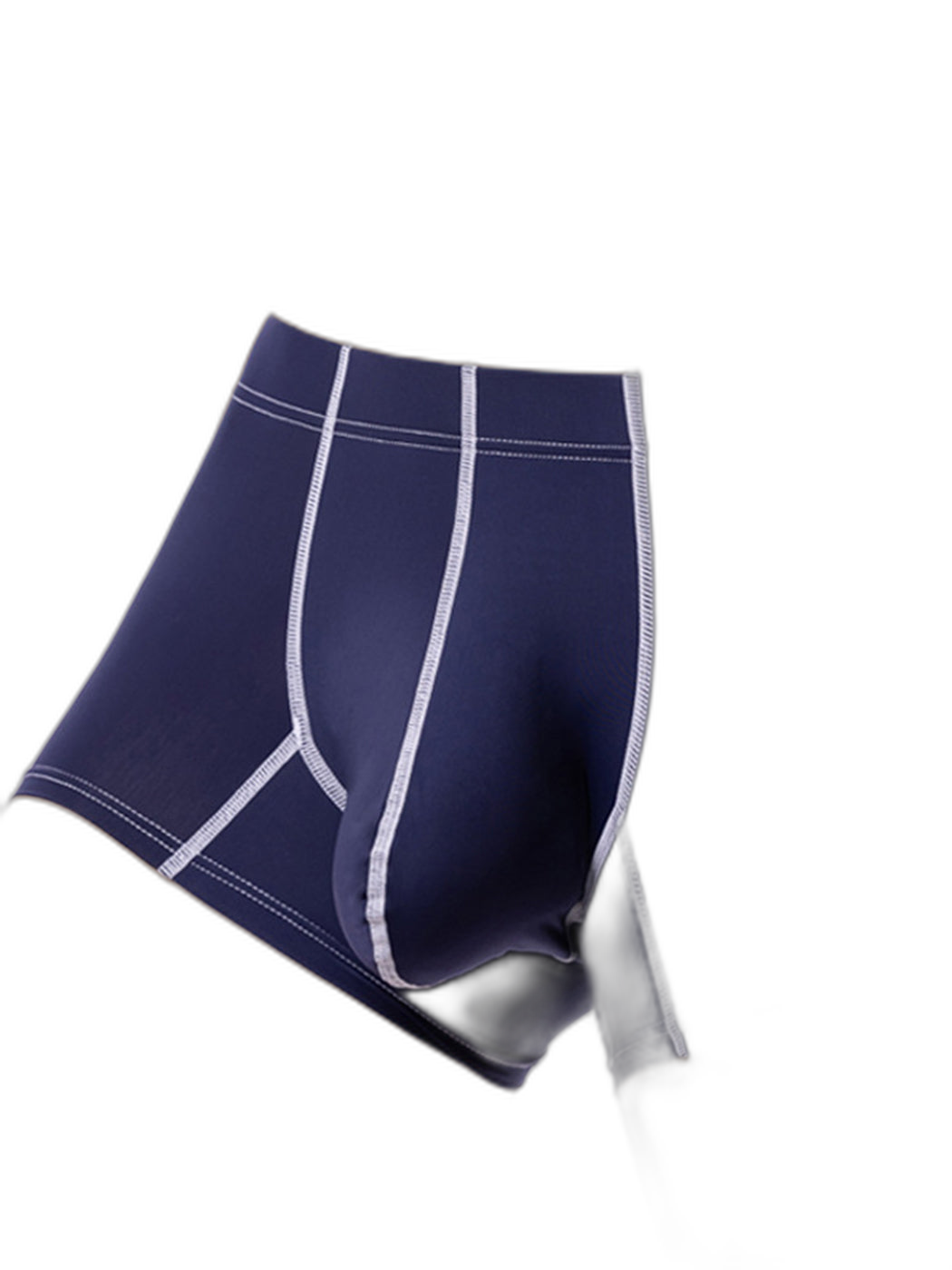 3 Pack Men's Large Pouch Contrast Binding Trunks