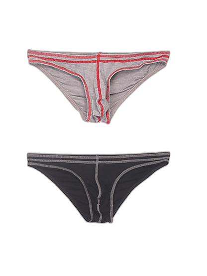 2 Pack Men's Sexy U Convex Pouch Bikini