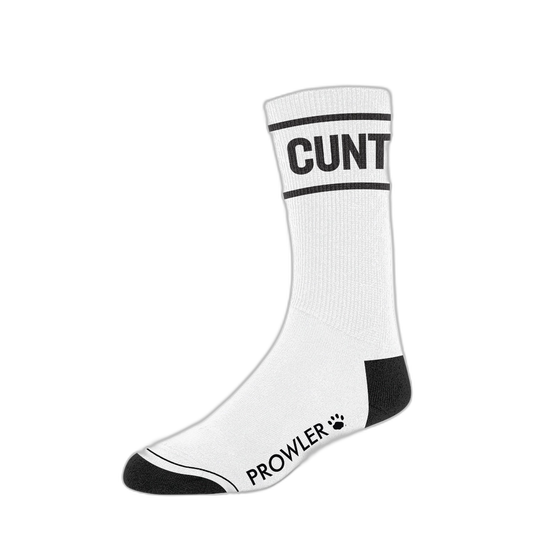 Prowler RED Cunt Socks White Black