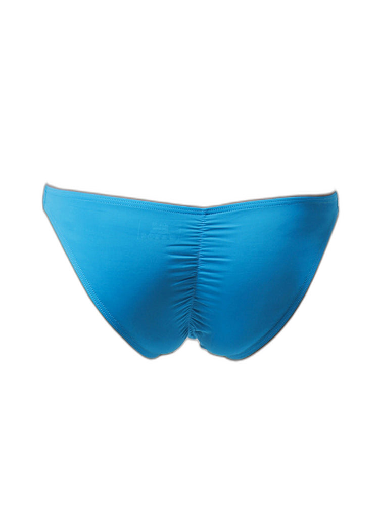 Men's Wrinkled Light Breathable Low Waist Bikini Underwear