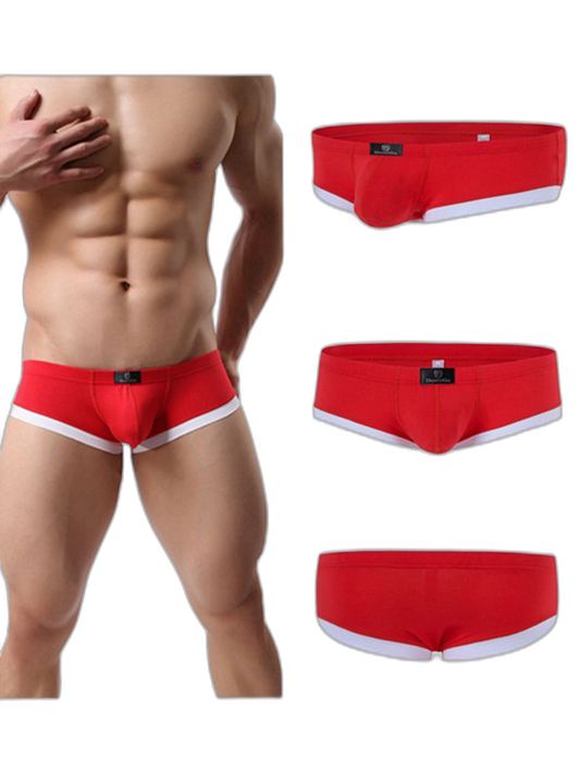 2 Pack Men's Ultra-Soft Modal Breathable Seamless Comfort Low-Rise Trunks