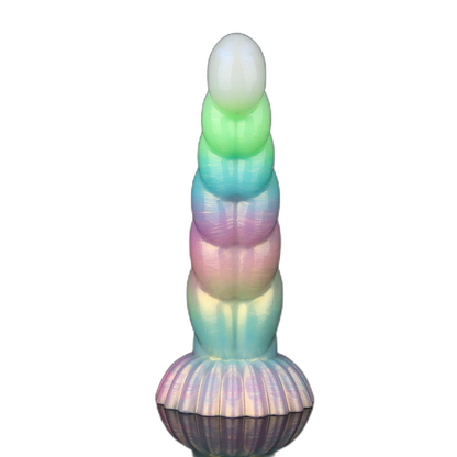 WistGlow – Fantasy Dildo – Spiral Texture & Glow-in-the-Dark Vibrating Dildo