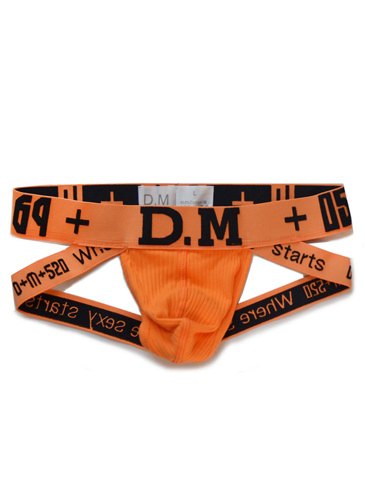 D.M Men's Low-Rise Cotton Comfortable Sexy Jockstrap