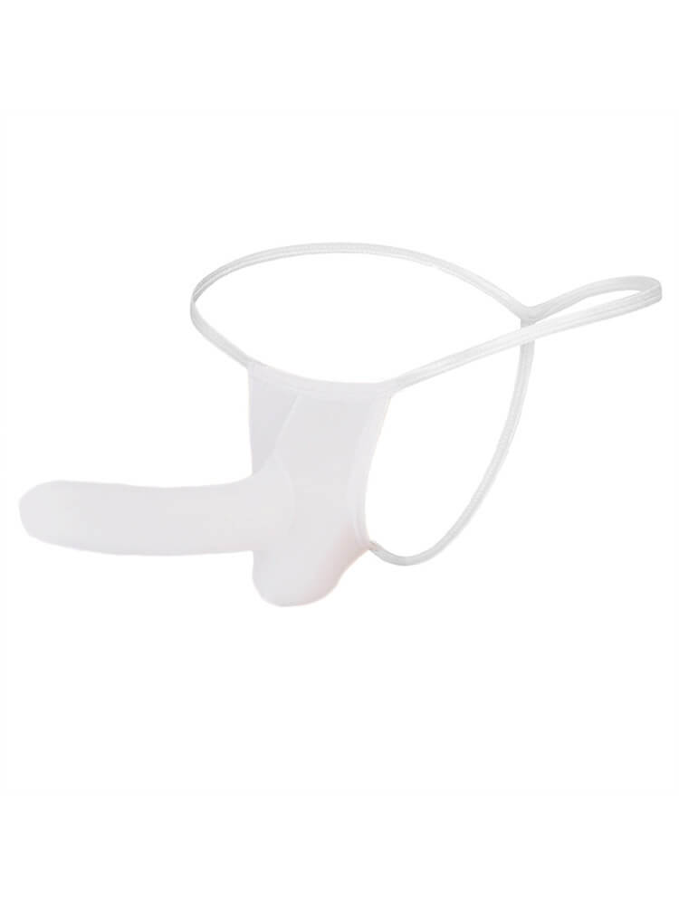 Men's Sexy Strapless Solid Color Thong