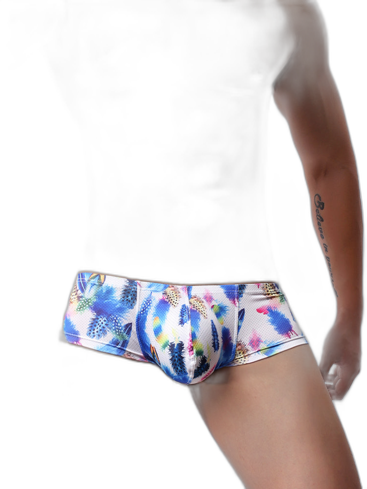 4 Pack Men's U-Pouch Low-Rise Moisture-Wicking Trunks