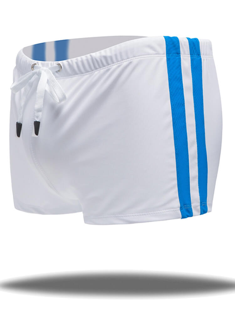 Men's U-Bulge Pouch Loose Drawstring Swim Trunks
